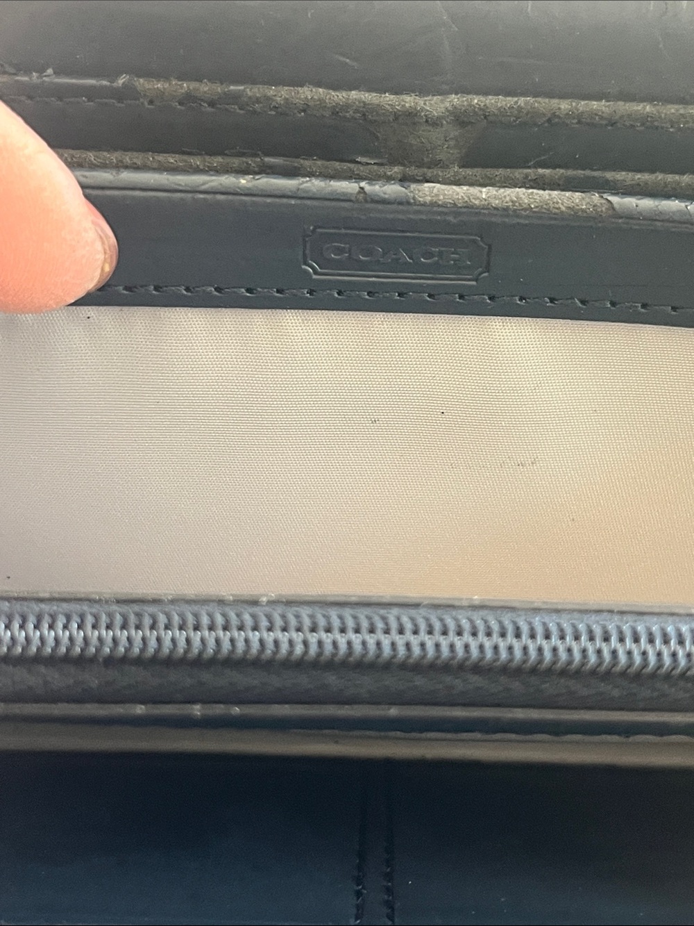 Coach Teal Fabric Wallet - Picture 8 of 8